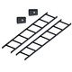 Straight Ladder Rack w/SpliceKit 5ft 2PK - ICCMSLSTW5 Straight Ladder Rack w/SpliceKit 5ft 2PK - ICCMSLSTW5